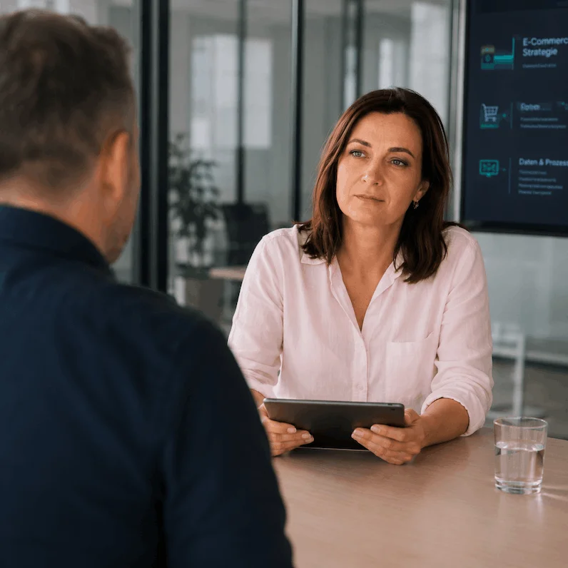Julia Wagentristl im Strategiegespräch